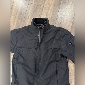 Men’s black weatherproof jacket very warm guc XL